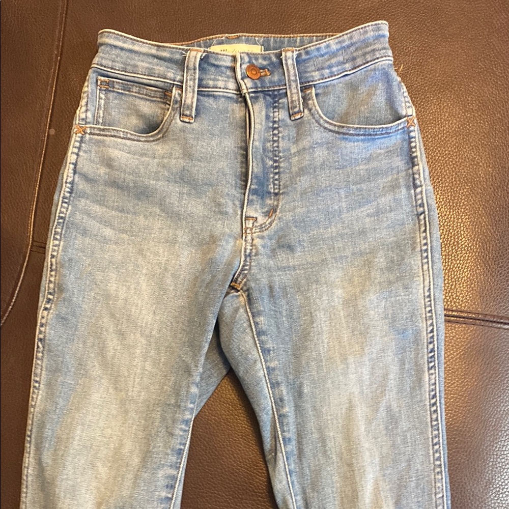 Madewell skinny light blue jeans
